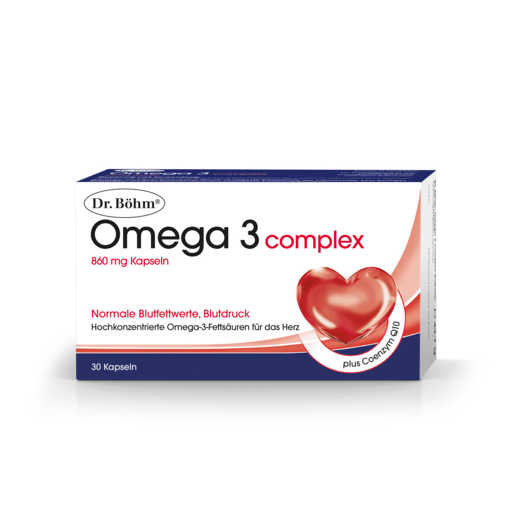 Dr. Böhm® Omega 3 complex - hochkonzentrierte Omega-3-Fettsäuren für das Herz