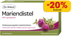 Dr. Böhm® Mariendistel -20% Rabatt im September in teilnehmenden Apotheken