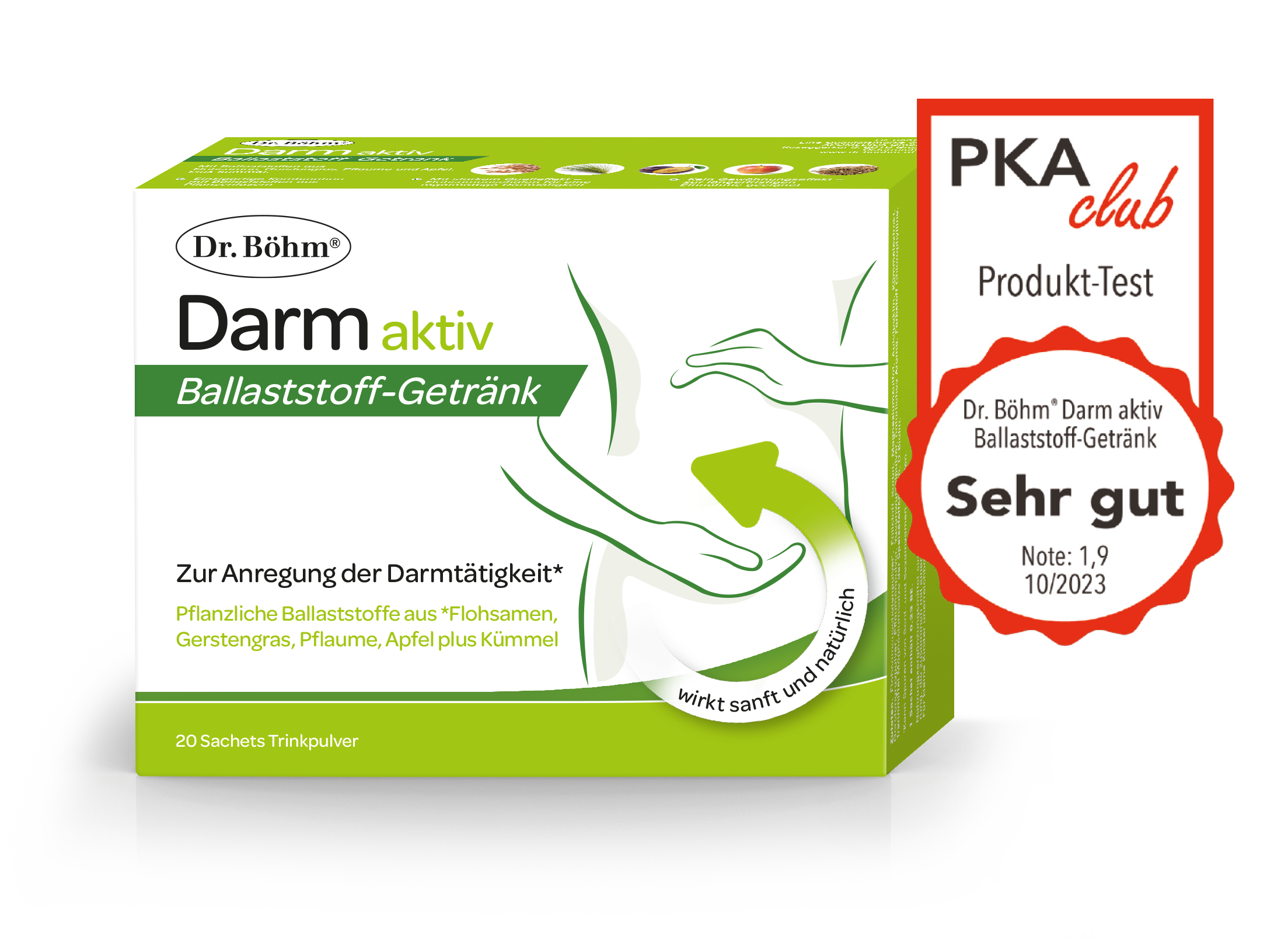 PKA Club Produkttest-Sieger Dr. Böhm® Darm aktiv